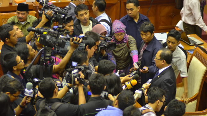 Wartawan Penuhi Ruangan Komisi III