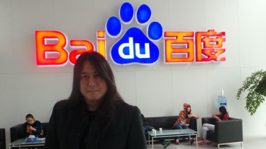 Kantor pusat Baidu di Beijing, China.