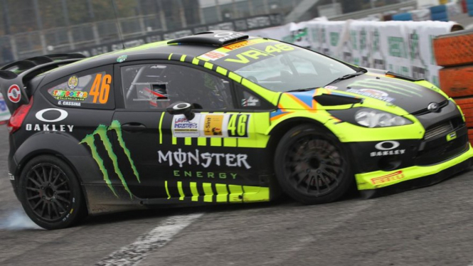 Valentino Rossi tampil di ajang Reli Monza 2013