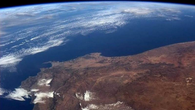 Potret Afrika Selatan dan Atlantik Selatan dari ISS