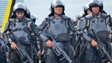 Ilustrasi Apel Pasukan Polri.