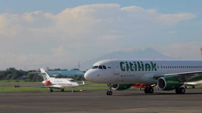Penerbangan Perdana Citilink di Halim Perdanakusuma