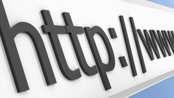 Ilustrasi alamat domain Internet.