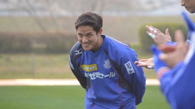 Irfan Bachdim menjalani latihan perdana bersama Ventforet Kofu