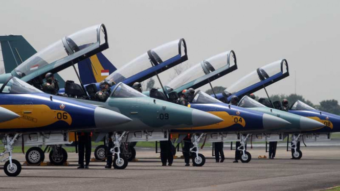 Pesawat Tempur T-50i Golden Eagle di Halim Perdanakusuma