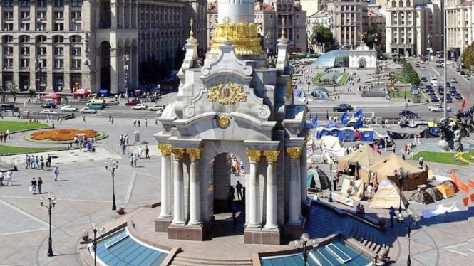 Pemandangan Kota Kiev, Ukraina
