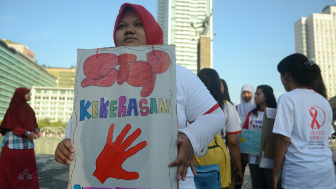 Demo tolak kekerasan seksual.