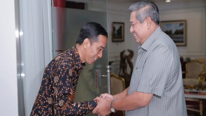 Joko Widodo dan Susilo Bambang Yudhoyono. 