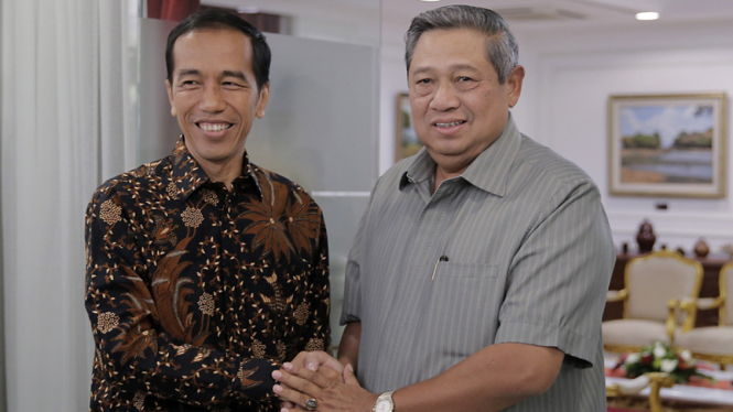 Pertemuan Jokowi dan SBY.