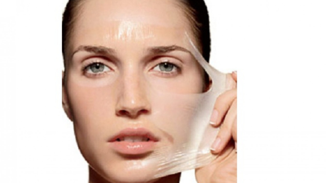 Ilustrasi masker wajah.