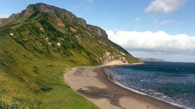 Kepulauan Kuril yang disengketakan Jepang dan Rusia.