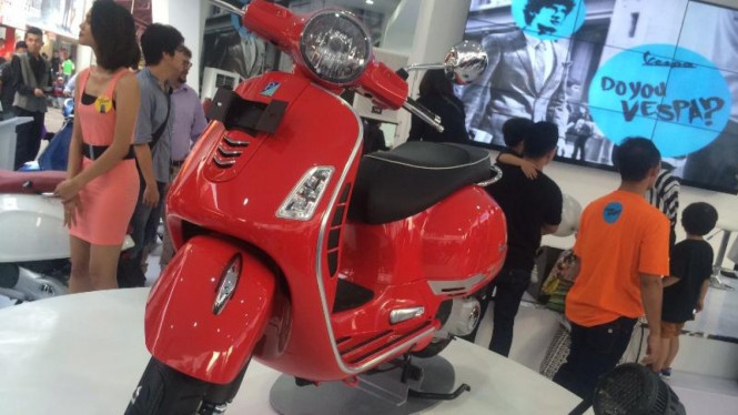 Peluncuran Vespa Sprint dan GTS Super terbaru, di Jakarta, Jumat (6/6/2014).