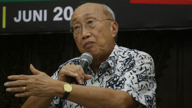 Sofjan Wanandi di Diskusi Buruh di Mata Jokowi