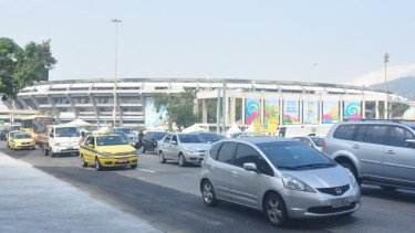 Stadion Maracana tampak dari jauh