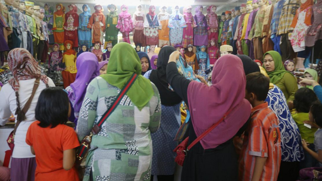 Ilustrasi suasana di Pusat Grosir Tanah Abang