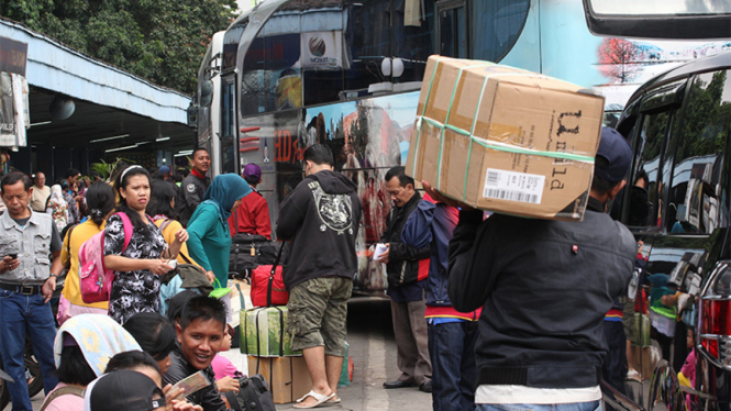 Suasana arus Mudik H-2