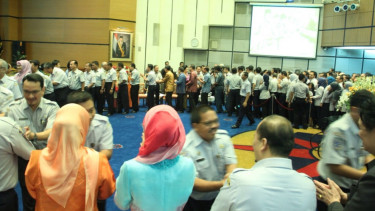Hari Pertama Kerja Menhub Menggelar Halal Bihalal