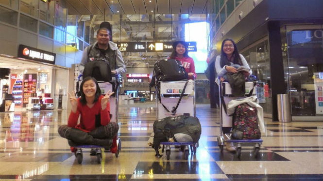 Changi Airport Singapore.