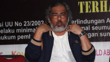  Ketua Komisi Nasional Perlindungan Anak (Komnas PA), Arist Merdeka Sirait. 