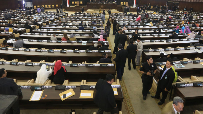 Suasana Rapat Paripurna MPR DPR 