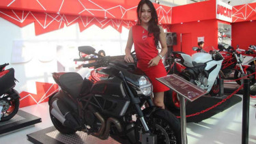 Ilustrasi. Dicati Diavel Chrome saat dipamerkan di ajang IIMS 2014.