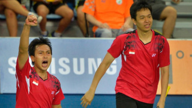 Pasangan ganda putra Indonesia, Mohammad Ahsan/Hendra Setiawan