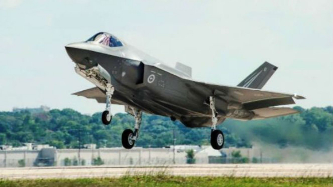 Jet tempur siluman F-35.