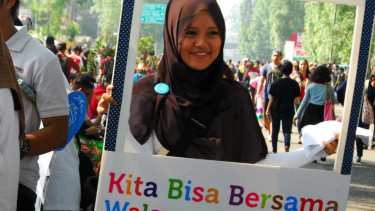 Kampanye Hari Toleransi Internasional di Bandung, Jawa Barat. 