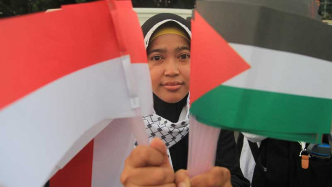 Aksi Mengutuk Penyerangan Masjid Al-Aqsa