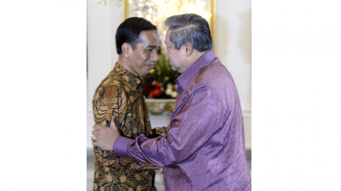 Jokowi Terima Kunjungan SBY di Istana Negara