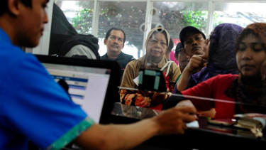 Loket tiket kereta api di stasiun Senen Jakarta
