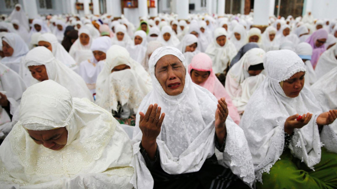 Ilustrasi berdoa.