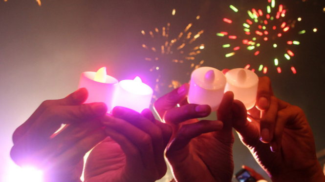 Malam Pergantian Tahun di Monas