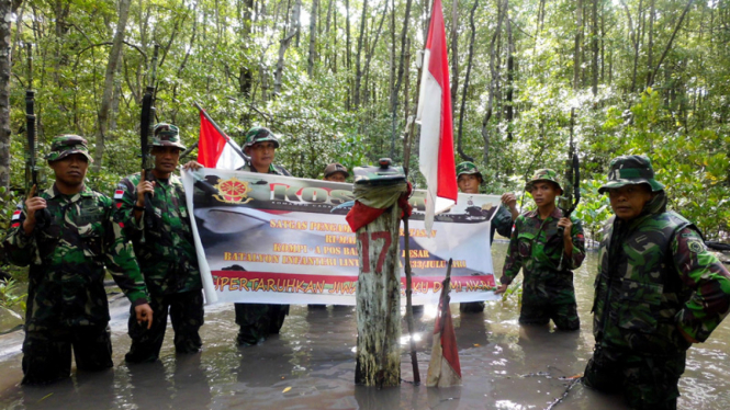 Patroli Patok Indonesia-Malaysia