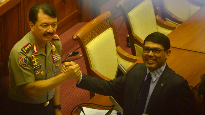 Komjen Pol Budi Gunawan Saat Mengikuti Fit n Proper Test di DPR