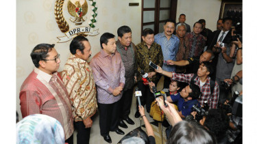 Setya Novanto saat menerima Wantimpres di Gedung DPR