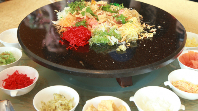Yee Sang, Asia Restaurant, The Ritz-Carlton Mega Kuningan