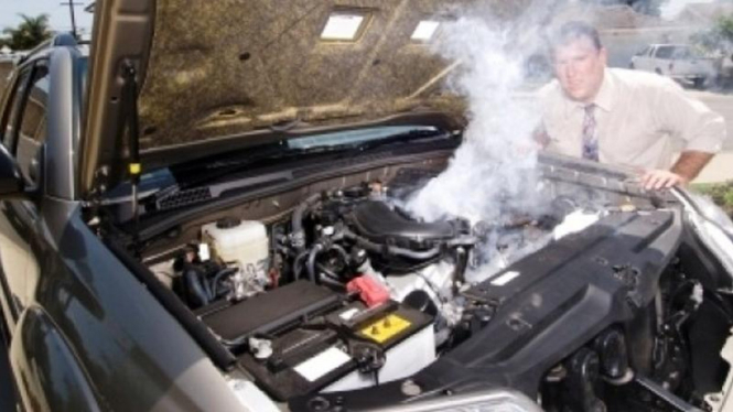 Mesin overheat. Foto ilustrasi.