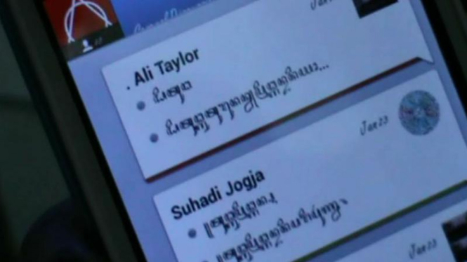 Guru di Bantul Kembangkan Aplikasi Aksara Jawa untuk Android