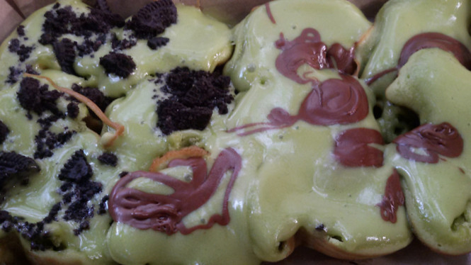 Kue cubit green tea