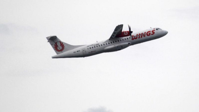 Ilustrasi pesawat Wings Air.