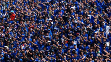 Suporter Persib Bandung.