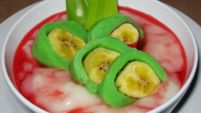 Ilustrasi Es Pisang Ijo