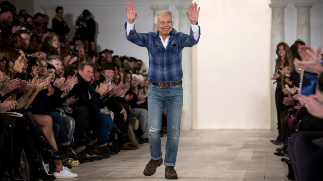 Desainer Ralph Lauren di New York Fashion Week