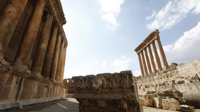 Kuil Bakhous dan Jupiter di kota Romawi Baalbek