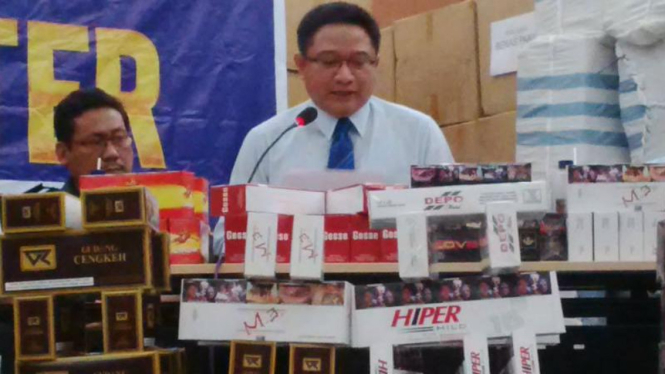 Rokok ilegal senilai Rp3,7 miliar disita Ditjen Bea Cukai Jawa Timur.
