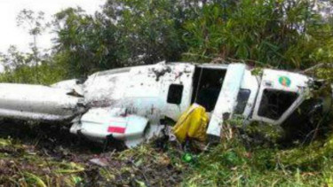 Helikopter Jatuh di Kawasan Tambang Kalimantan