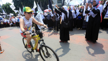 Unjuk Rasa Hizbut Tahrir Indonesia (HTI) di Car Free Day