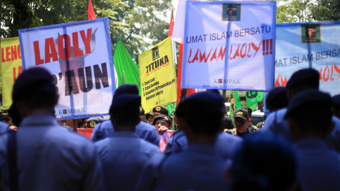 Massa PPP Djan Faridz Unjuk Rasa di Menkumham