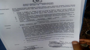 Surat perintah penggeledahan